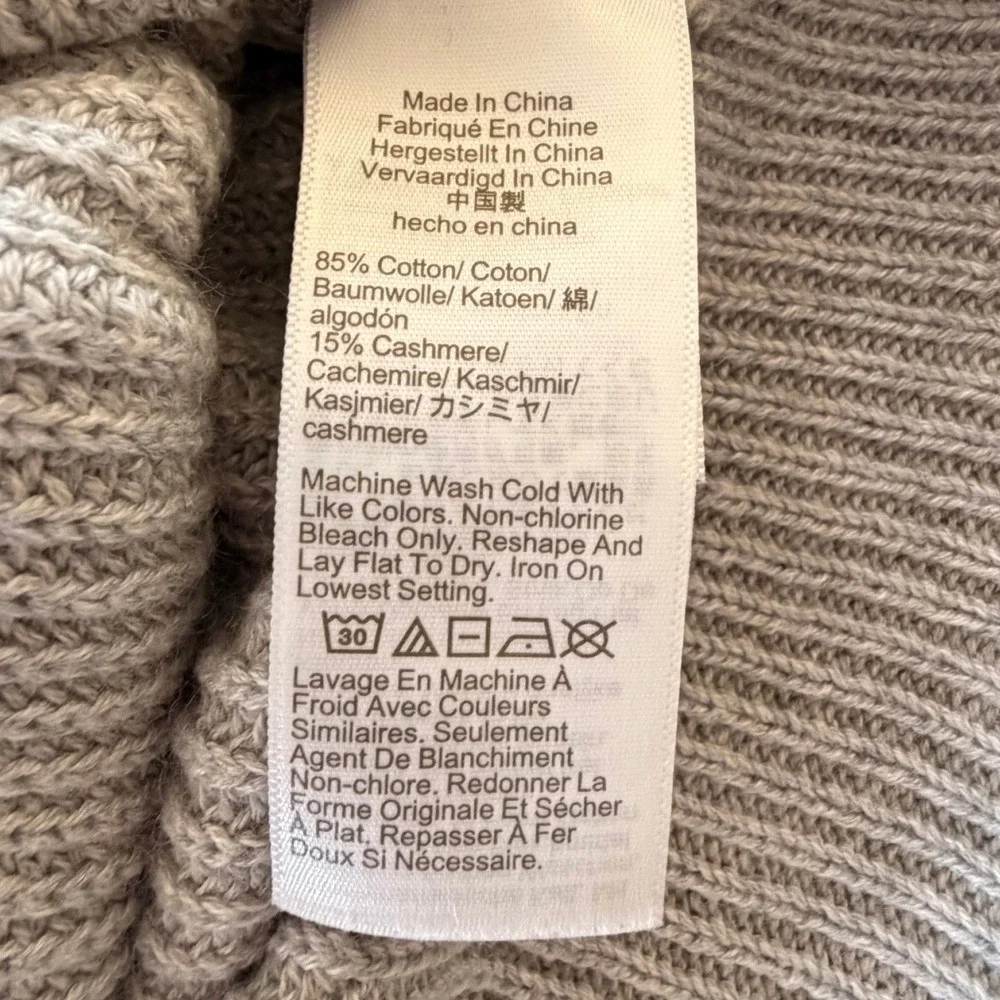 J.Crew Cardigan Sweater Women's M Re-Imagined Cotton Cashmere Button Front